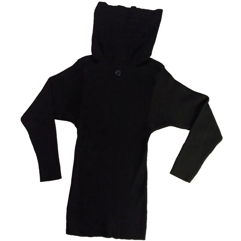 Saint Laurent Vintage Lambswool Roll Tab Turtle Neck ‎ Black Sweater sz 40 - Picture 12 of 14